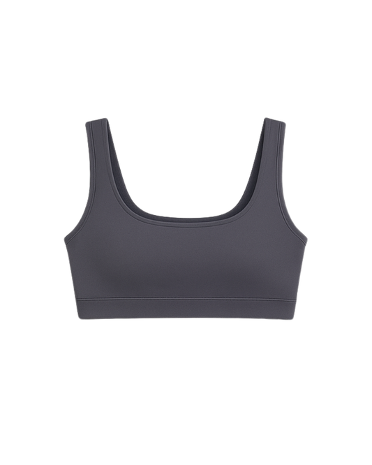 Дамски спортен топ в сиво