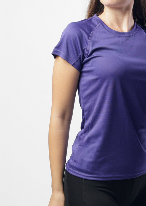 Дамска спортна тениска - лилава